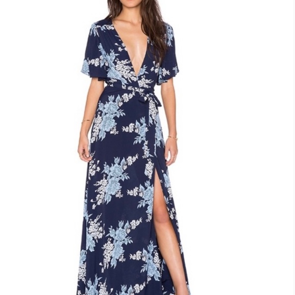 Privacy please Maxi wrap dress - Picture 1 of 3
